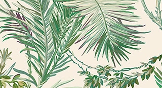 imagen de papel pintado hojas